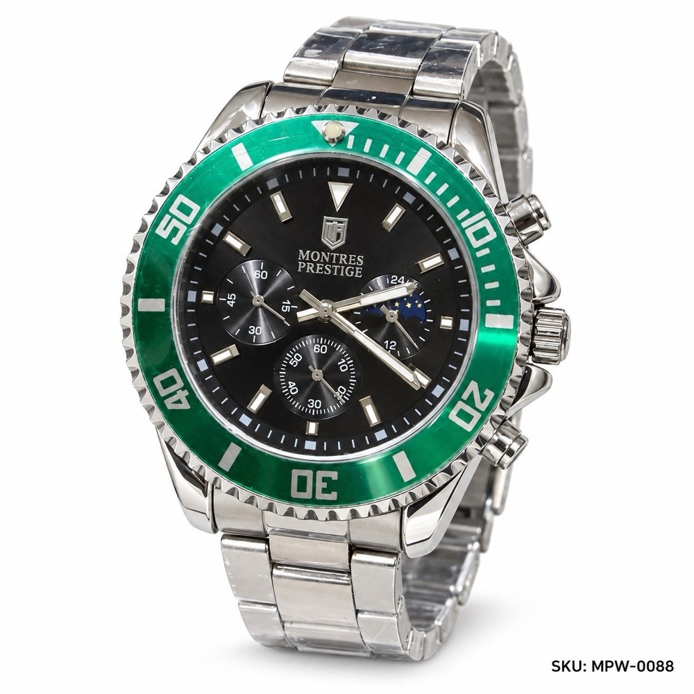 Montres Prestige x Invicta MPW-0088 42mm Green Bezel Watch New Box - Picture 3 of 3